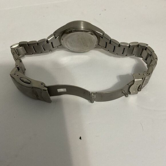 Fossil Big Tic JR-8096 Blue Quartz Watch Y2K - Picture 6 of 8